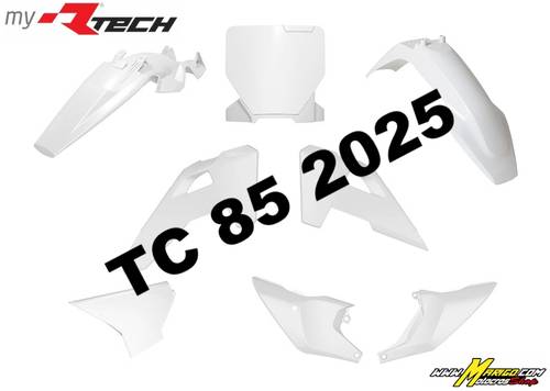 1a - KIT PLASTICHE   HUSQVARNA  TC85  2025 - 2025   BIANCO  6 PZ  cod. R-KITHSQ-BN0-885