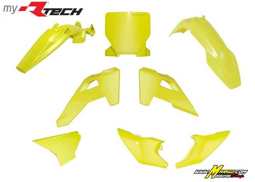 1a - KIT PLASTICHE   HUSQVARNA  TC85  2025 - 2025   GIALLO LIMONE HUSQVARNA  6 PZ  cod. KITHSQ-GQ0-885