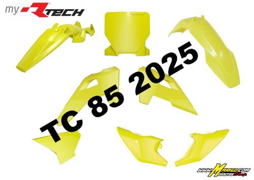 1a - KIT PLASTICHE   HUSQVARNA  TC85  2025 - 2025   GIALLO LIMONE HUSQVARNA  6 PZ  cod. KITHSQ-GQ0-885
