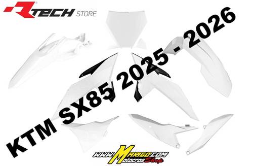 1000 - KIT PLASTICHE KTM SX 85  2025 - 2026 BIANCO    cod. R-KITKTM-BN0-885