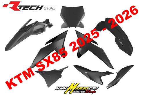 1000 - KIT PLASTICHE KTM SX 85  2025 - 2026 NERO    cod. R-KITKTM-NR0-885
