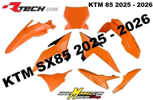 1000 - KIT PLASTICHE KTM SX 85  2025 - 2026 ARANCIO    cod. R-KITKTM-OEM-885