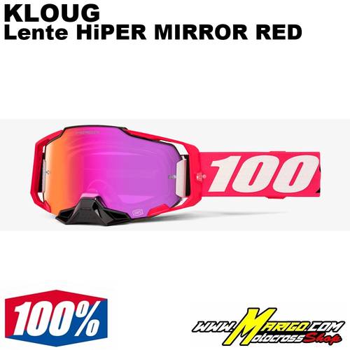 100% ARMEGA  -  KLOUG  -  Lente HiPER Mirror Red    -    26013876 / 50003-00018