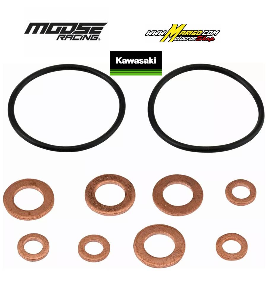 Kit materiale di montaggio filtro olio  MOOSE  KAWASAKI  KXF 450  2016/2025  cod.  24011089 / 23-026