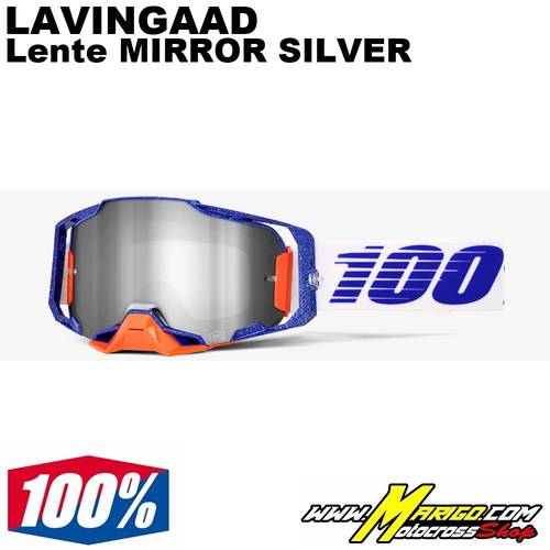 100% ARMEGA  -  LAVINGAAD - Lente Mirror Silver    -    26013908 / 50005-00043