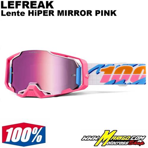 100% ARMEGA  -  LEFREAK - Lente HiPER MIRROR PINK    -    26014026 / 50003-10022