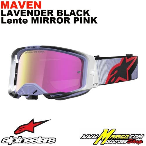 Vision 8  -  Maven Lavender-Black - Lente Mirror Pink    -    5101627-3234