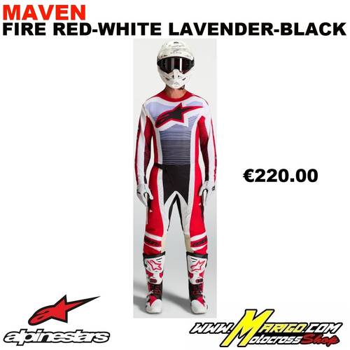 3 - TECHSTAR  2027  -  MAVEN Fire Red-White Lavender-Black