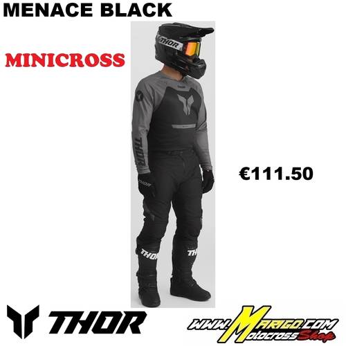 Thor MX  -  RIDEMODE 2027 YOUTH  -  MENACE Black