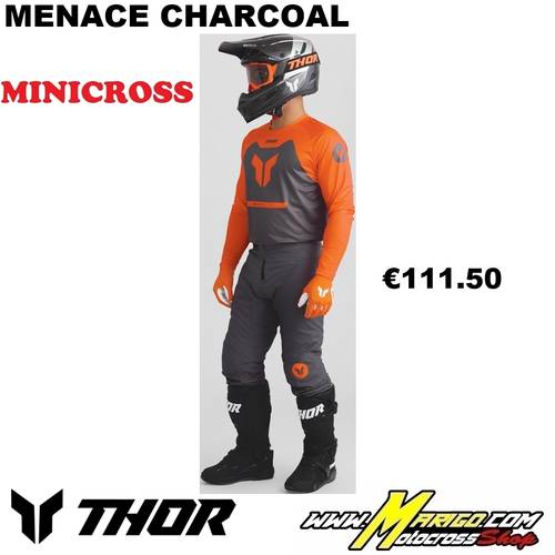 Thor MX  -  RIDEMODE 2027 YOUTH  -  MENACE Charcoal