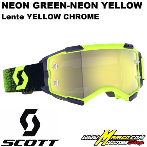 1 - SCOTT FURY Neon Green-Neon Yellow  -  Lente Yellow Chrome    -    272828