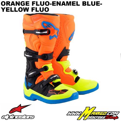 TECH 5  -  Orange Fluo-Enamel Blue-Yellow Fluo    -    2015015-4755