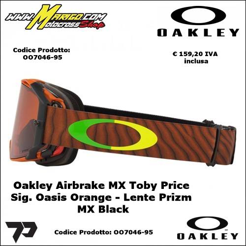 Oakley Airbrake MX Toby Price Sig. Oasis Orange - Lente Prizm MX Black OO7046-95