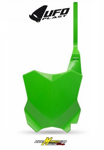 4c - Portanumero anteriore KXF 250  2017 - 2025 - KXF 450  2016 - 2025  VERDE  cod. KA04738 026