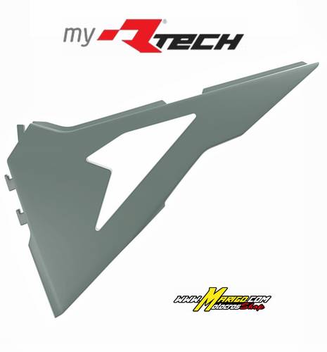 1003e - COPERCHIO LATERALE AIRBOX FACTORY	KX450 2024 - 2025  -  KX250 2025 - 2025   GRIGIO QUANTUM	  cod. R-FIKXFGRSX25