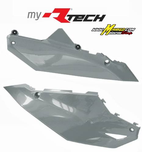 1003f - TABELLE LATERALI  KX450 2024 - 2025 - KX250 2025 - 2025 GRIGIO QUANTUM   cod. R-FIKXFGR0024