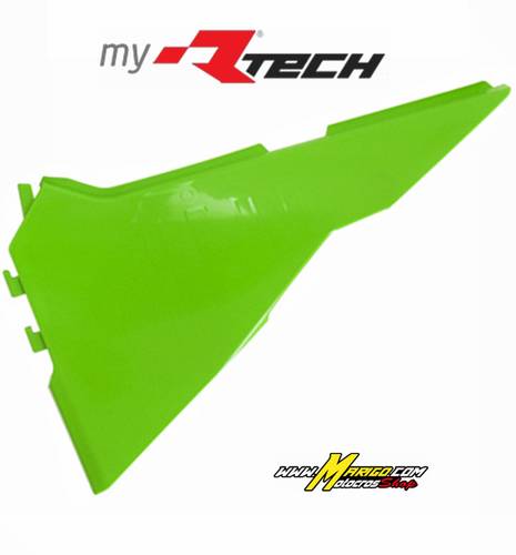 1003d - COPERCHIO LATERALE AIRBOX  KX450 2024 - 2025 - KX250 2025 - 2025 VERDE FLUO cod. R-FIKXFVFSX24