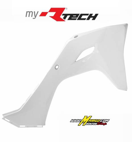 1003c - CONVOGLIATORI RADIATORE KX450 2024 - 2025 - KX250 2025 - 2025 BIANCO   cod. R-CVKXFBN0024