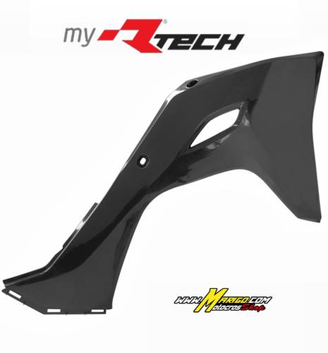 1003c - CONVOGLIATORI RADIATORE KX450 2024 - 2025 - KX250 2025 - 2025 NERO	 cod. R-CVKXFNR0024