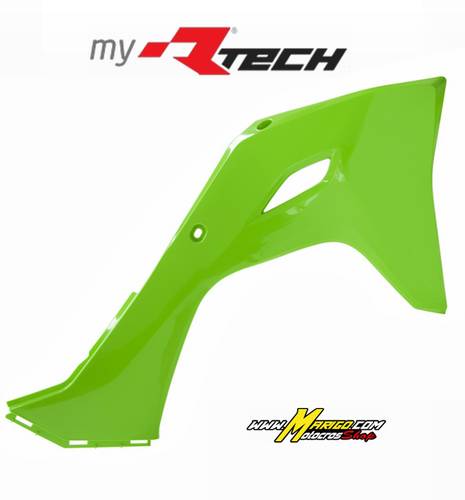 1003c - CONVOGLIATORI RADIATORE KX450 2024 - 2025 - KX250 2025 - 2025 VERDE FLUO   cod. R-CVKXFVF0024