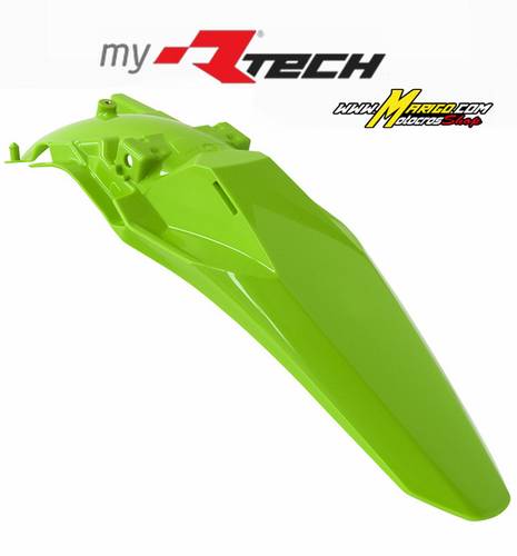 1003g - PARAFANGO POSTERIORE  KX450 2024 - 2025 - KX250 2025 - 2025 VERDE FLUO   cod. R-PPKXFVF0024