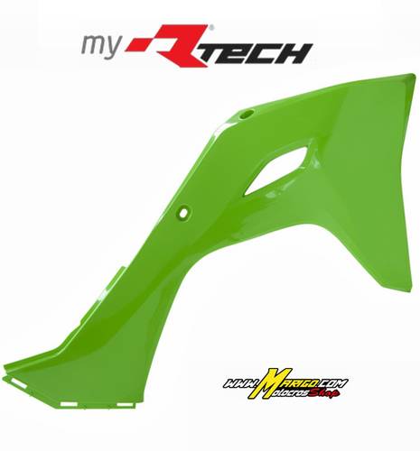 1003c - CONVOGLIATORI RADIATORE KX450 2024 - 2025 - KX250 2025 - 2025 VERDE KAWASAKI   cod. R-CVKXFVE0024
