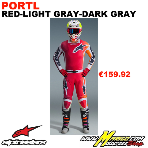 2 - RACER  2026  -  PORTL Red-Light Gray-Dark Gray