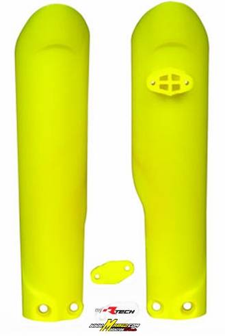 2a - PROTEZIONI FORCELLA  HUSQVARNA TC85 2018 - 2025  GIALLO NEON   cod. R-PSKTMGF0185