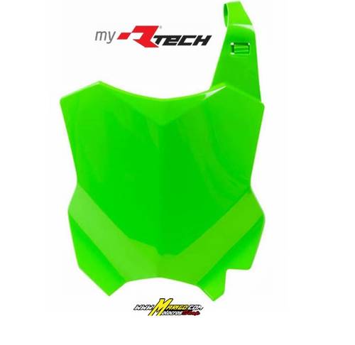 1003b - TABELLA ANTERIORE KAWASAKI	KX450 2016 - 2025  -  KX250 2017 - 2025   VERDE FLUO  cod. R-TBKXFVF0016
