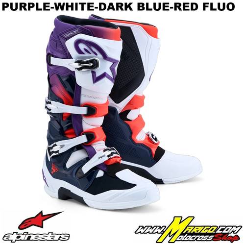 TECH 7  -  Purple-White-Dark Blue-Red Fluo    -    2012025-3192