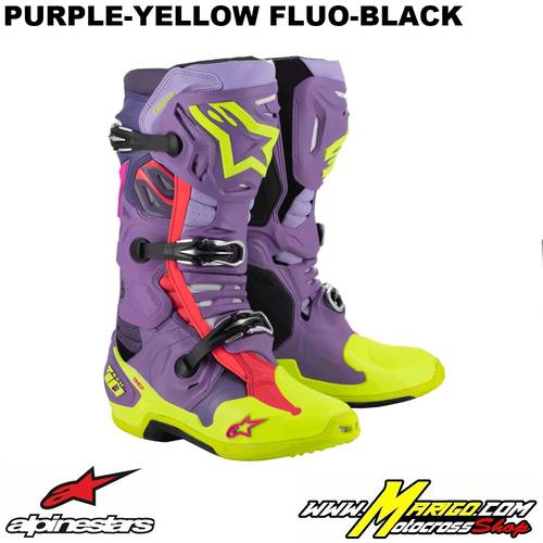 TECH 10 SUPERVENTED  -  Purple-Yellow Fluo-Black    -    2010520-3150