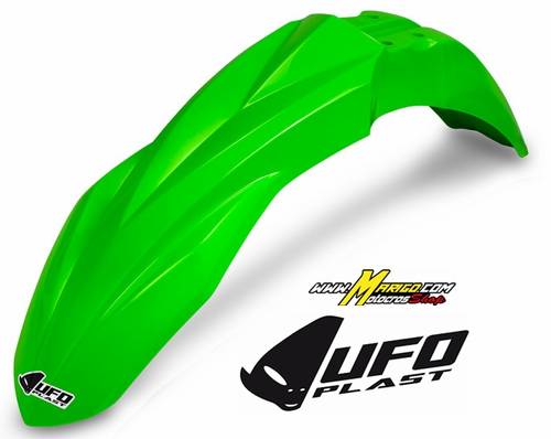 4b - Parafango anteriore KXF 250/450  2018 - 2025  VERDE FLUO  cod. KA04748 AFLU