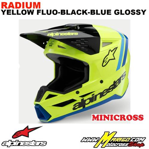 S-M3  -  RADIUM  -  Yellow Fluo-Black-Blue Glossy    -    8301925-5017