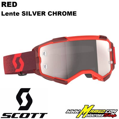 1 - SCOTT FURY Red  -  Lente Silver Chrome    -    272828