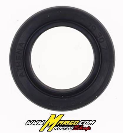 19x30x7 mm Paraolio con Esterno in Gomma  in NBR con un Labbro di Tenuta e un Labbro Parapolvere  Cod.  M730900927000 Codici OEM  KTM 0760193070