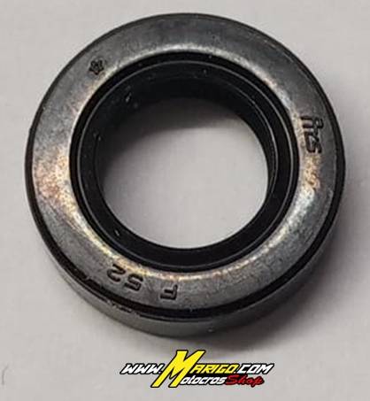 10x17x5 mm Paraolio con Esterno in Gomma  in NBR con un Labbro di Tenuta senza Molla e un Labbro Parapolvere Cod. M735400174000 Codici OEM SUZUKI  0928510004000 - 0928510004