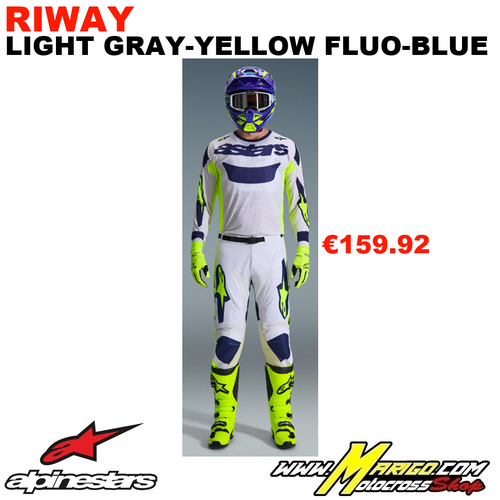 2 - RACER AIR  2026  -  RIWAY Light Gray-Yellow Fluo-Blue