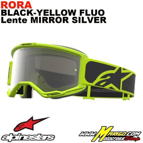 Vision 5  -  Rora Black-Yellow Fluo - Lente Mirror Silver    -    5101927-1744