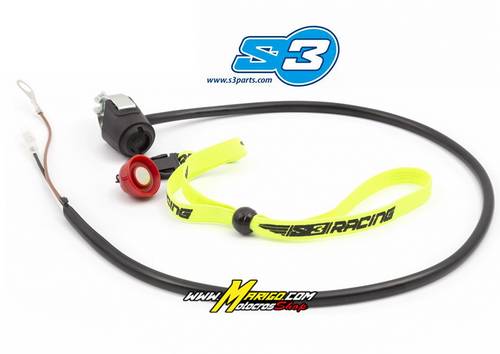stacca massa moto PULSANTE DI EMERGENZA MAGNETICO / INT. CAIDA PILOT  Colore: Giallo  cod. KB-306-Y