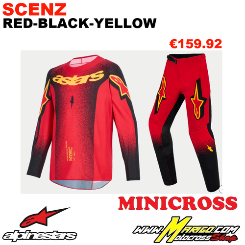 ALPINESTARS  -  SUPERTECH YOUTH  2026  -  SCENZ Red-Black-Yellow
