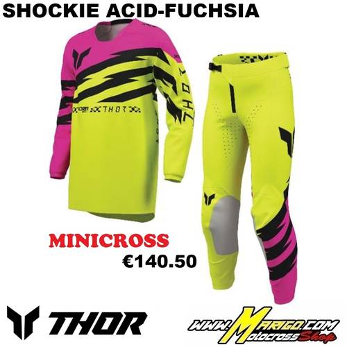Thor MX  -  LAUNCHMODE  2027 YOUTH  -  SHOCKIE Acid-Fuchsia