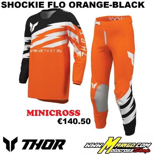 Thor MX  -  LAUNCHMODE  2027 YOUTH  -  SHOCKIE Flo Orange-Black