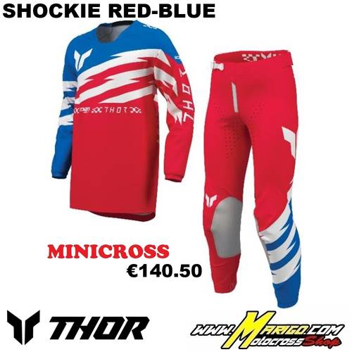Thor MX  -  LAUNCHMODE  2027 YOUTH  -  SHOCKIE Red-Blue