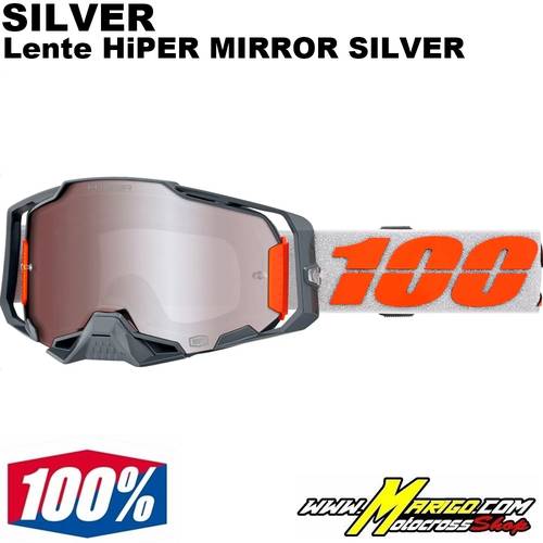 100% ARMEGA  -  SILVER - Lente HiPER MIRROR SILVER    -    26013710 / 50003-00016