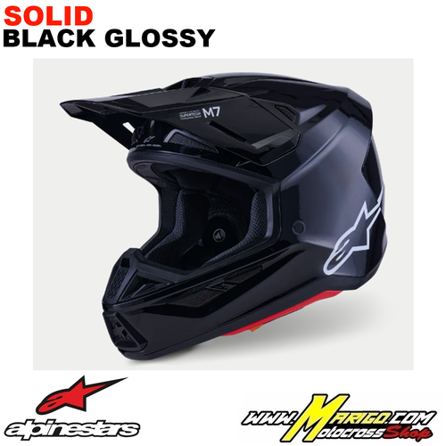 2 - S-M7  -  SOLID Black Glossy    -    8301326-1180