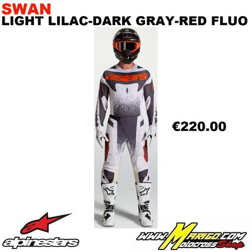 3 - TECHSTAR  2027  -  SWAN Light Lilac-Dark Gray-Red Fluo