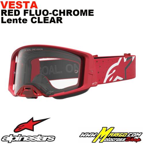 Supertech  -  Vesta Red Fluo-Chrome  -  Lente Clear    -    5100827-3238