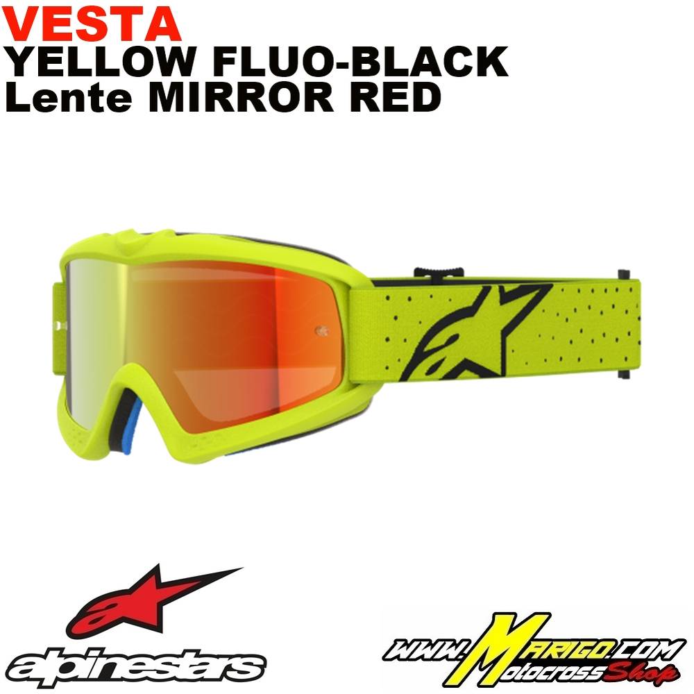 Vision YOUTH  -  Vesta Yellow Fluo-Black - Lente Mirror Red    -    5140127-5002