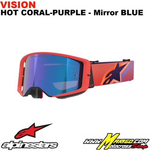 Supertech  -  Vision Hot Coral-Purple  -  Lente Mirror Blue    -    5100326-414