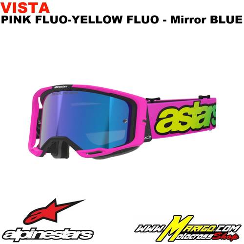 Vision 8  -  Vista Pink Fluo-Yellow Fluo  -  Lente Mirror Blue    -    5100426-3159